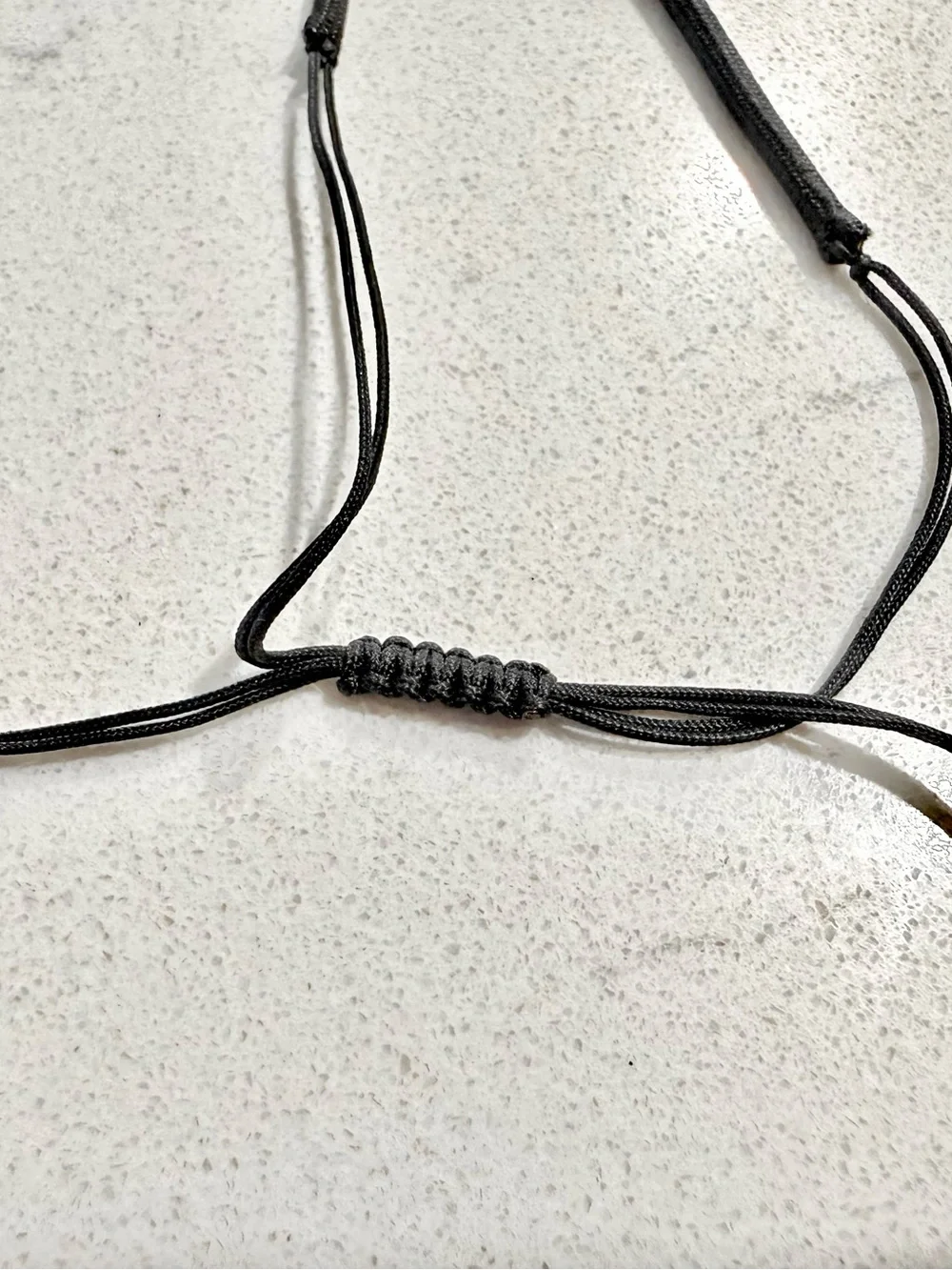 Black Tooth Pendant Necklace - Premium Adjustable Cord